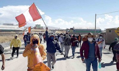 Morococha protesta contra Chinalco