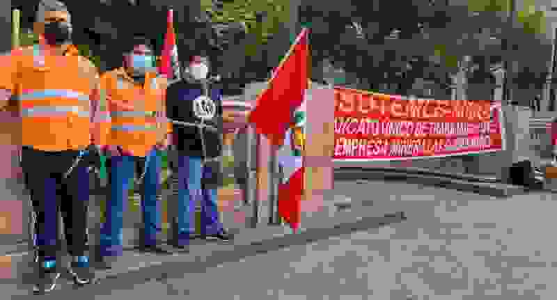 marchas y huelga de hambre trabajadores de LAs Bambas