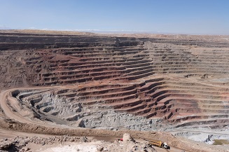 Producción minera de Chile.